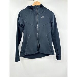 Nike Tech Fleece Full‎ Zip Hoodie Jacket Black Women's Size Small